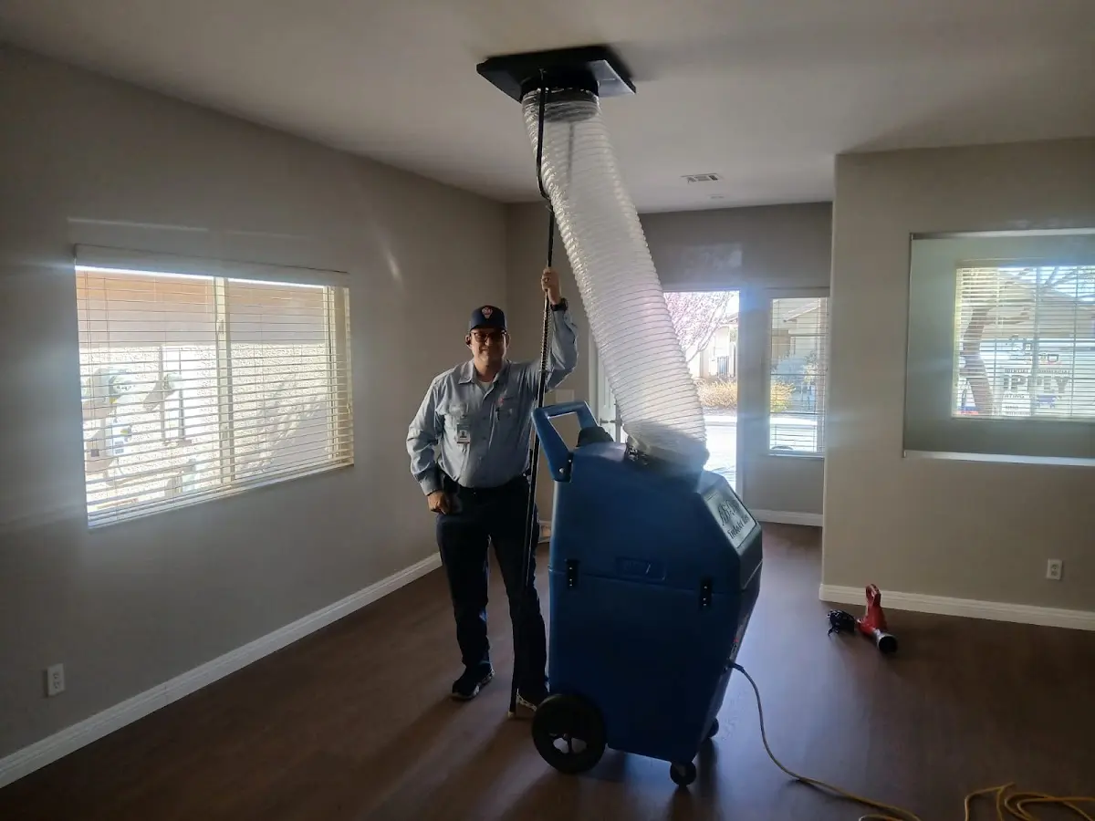 Professional Dryer Vent Cleaning work inside a Lawndale home